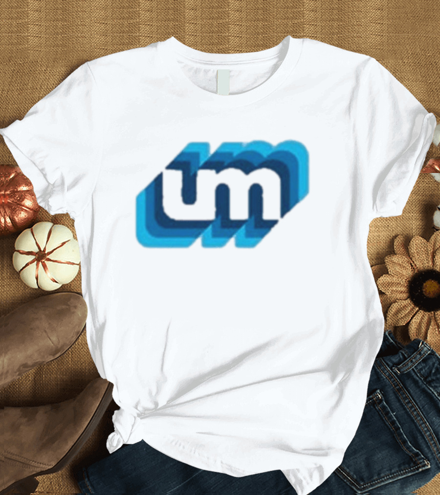 Umphrey's Mcgee Triple Wide Youth UM Overlapping Blue Letters T-Shirt