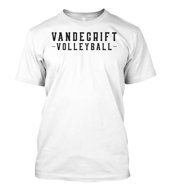 Vandegrift Volleyball Varsity Block Lettering Collection T-Shirt