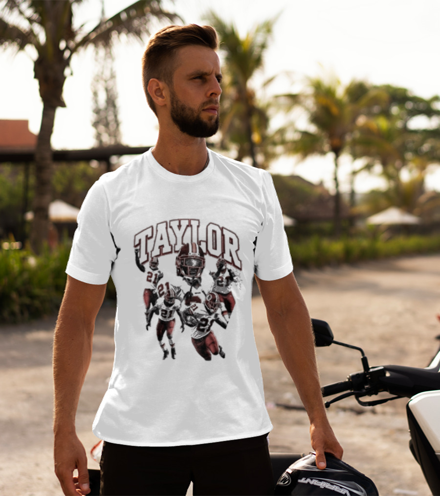 Taylor Washington Redskins 21 Northwest Stadium Football T-Shirt