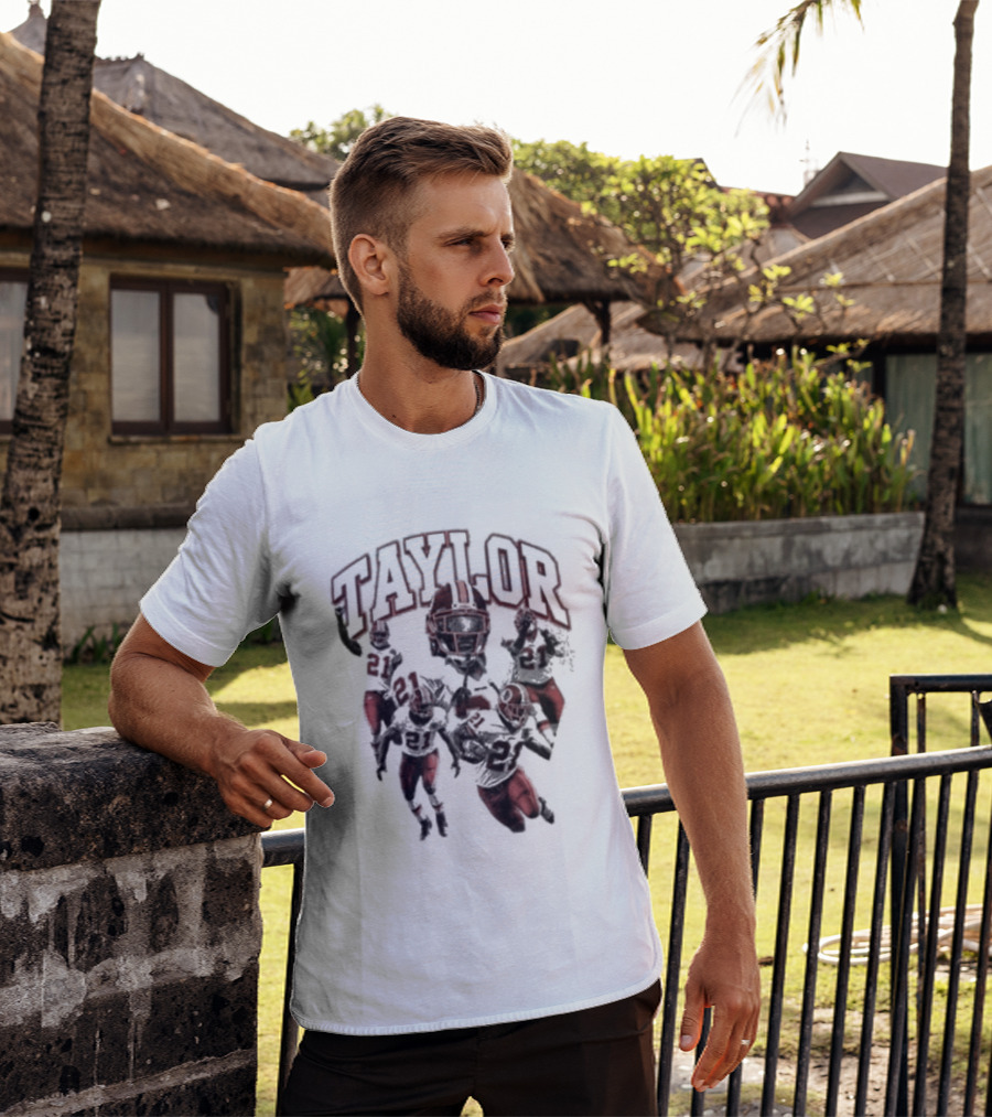 Taylor Washington Redskins 21 Northwest Stadium Football T-Shirt