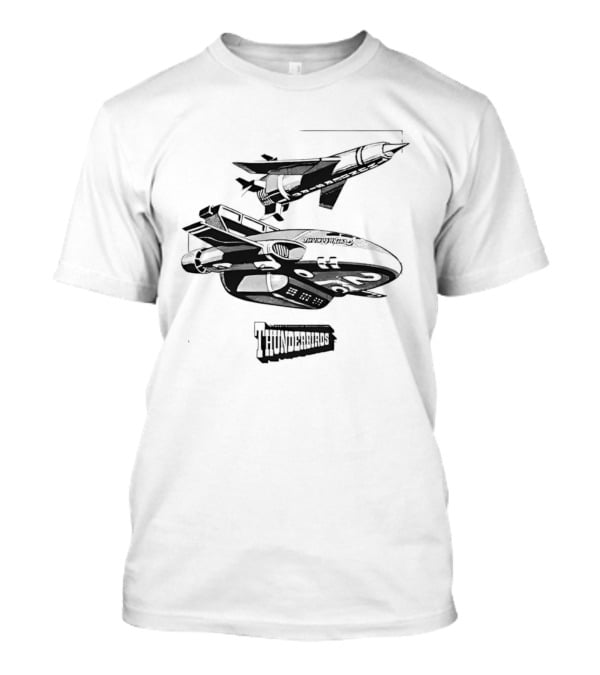 Thunderbirds Rocket Spacecraft Flying Line T-Shirt