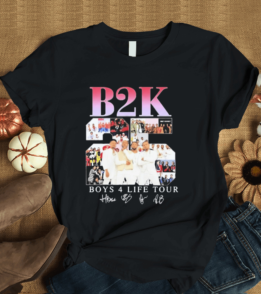 B2K 25th Anniversary Boys 4 Life Tour Signatures R&B Band T-Shirt