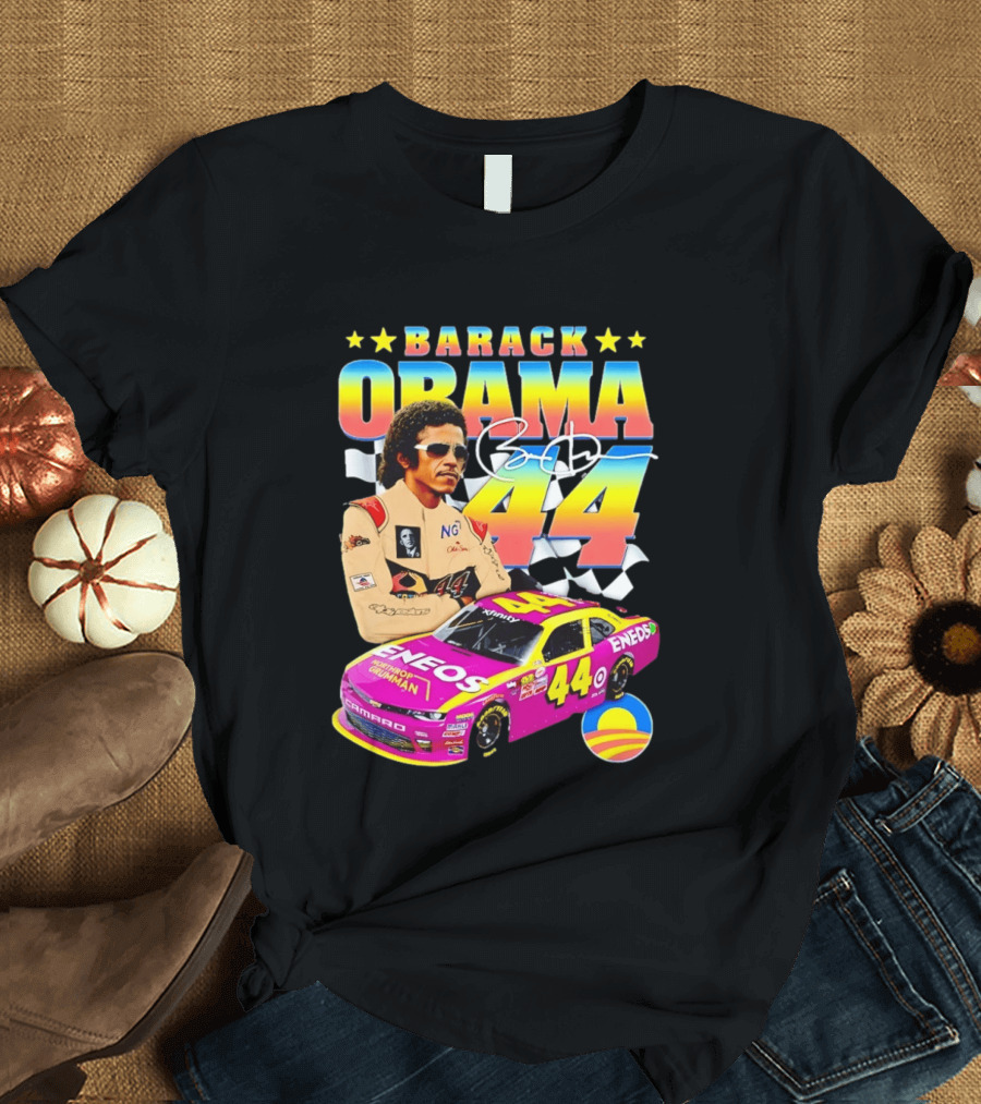 Barack Obama Racing 44 ENEOS NASCAR T-Shirt