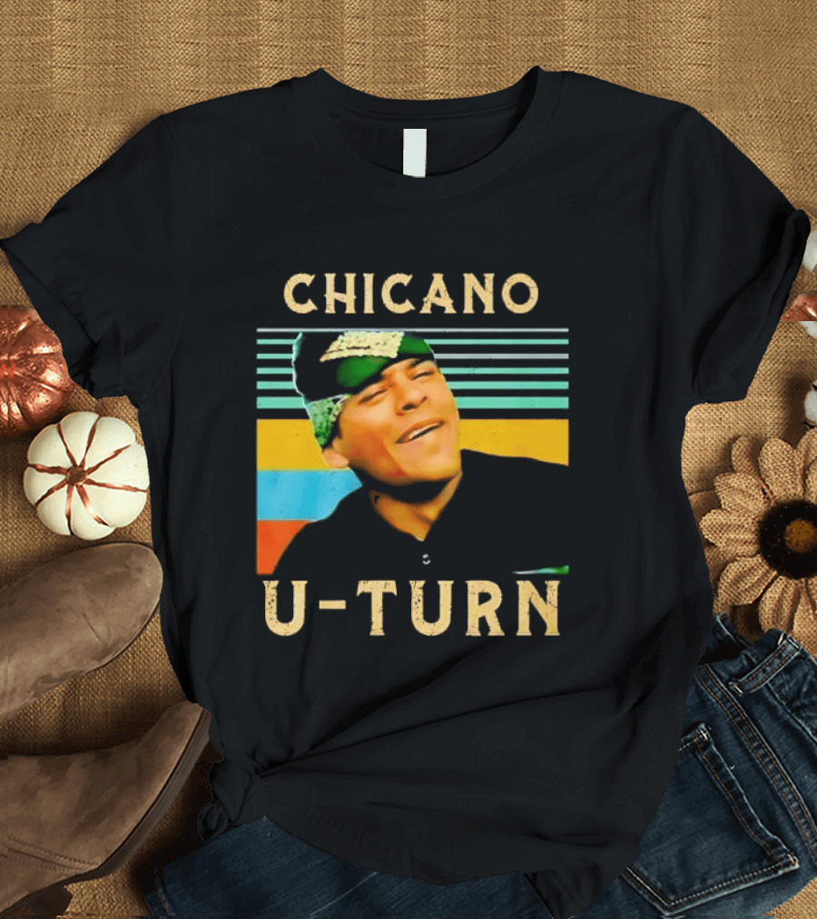 Chicano U Turn Sunset Stripes Smiling Man Bandana T-Shirt