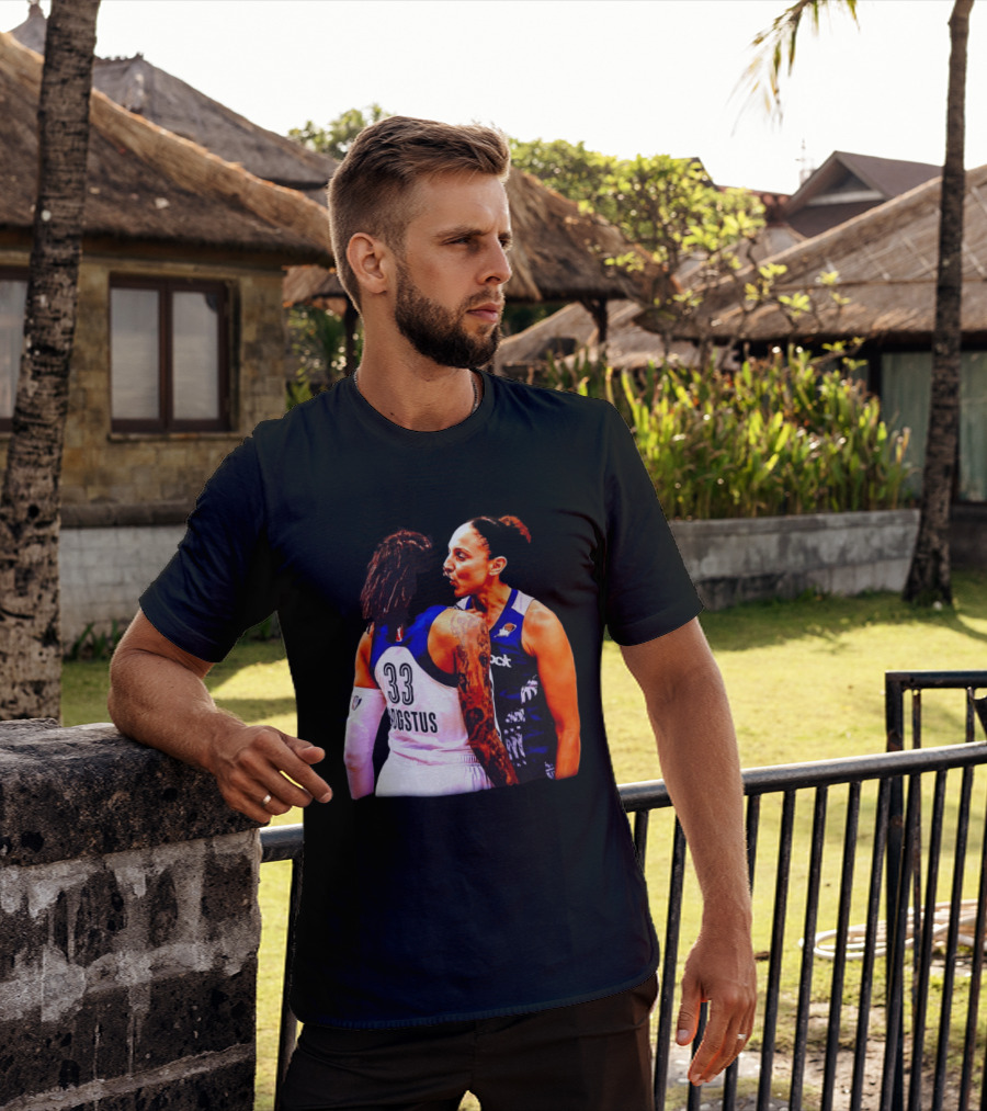WNBA Diana Taurasi And Seimone Augustus Iconic Encounter Basketball Moment T-Shirt
