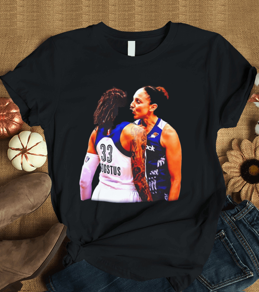 WNBA Diana Taurasi And Seimone Augustus Iconic Encounter Basketball Moment T-Shirt