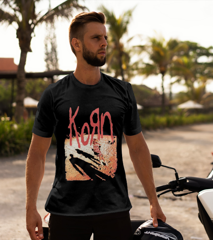 Korn Self Titled Album Cover Art With Distressed Child T-Shirt