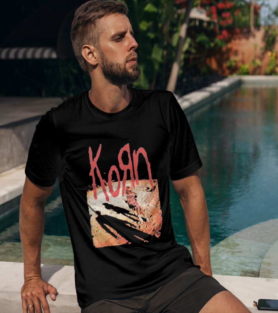 Korn Self Titled Album Cover Art With Distressed Child T-Shirt
