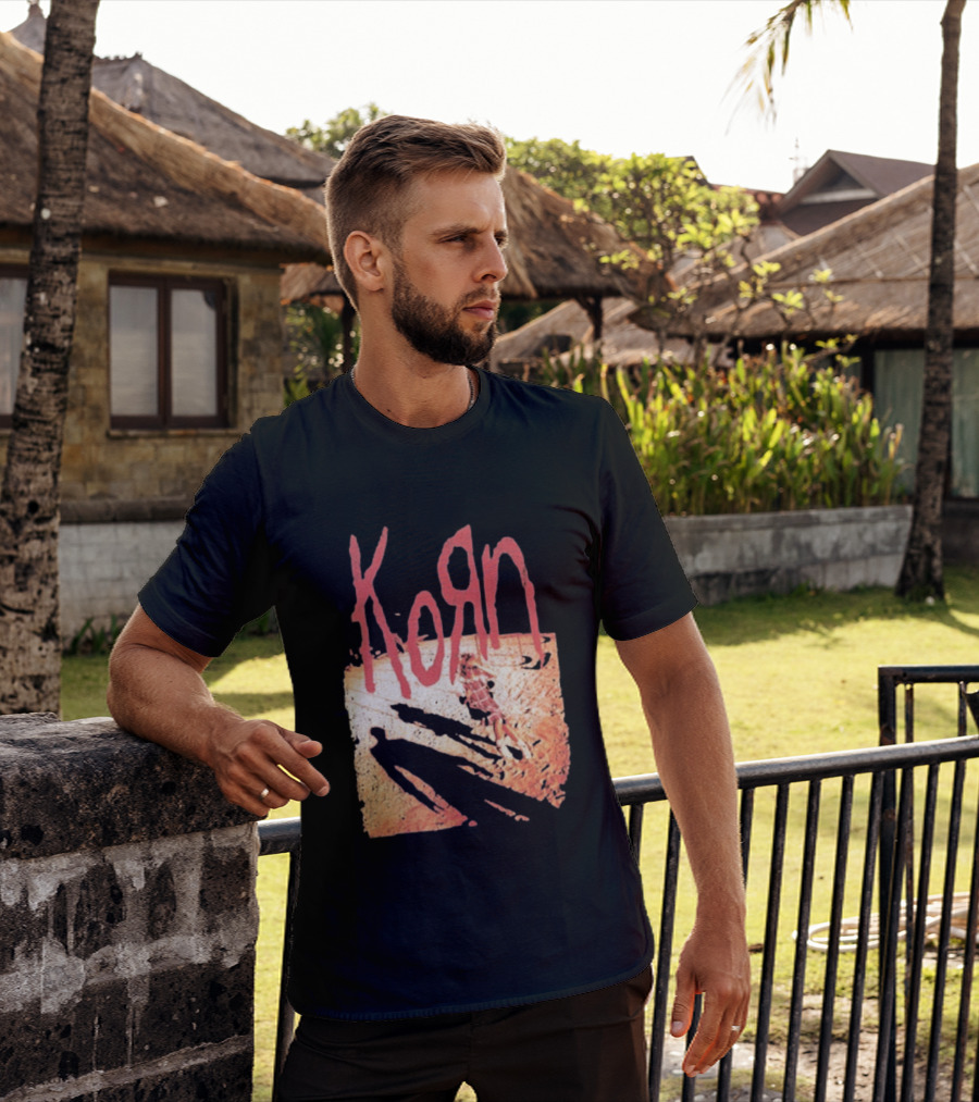 Korn Self Titled Album Cover Art With Distressed Child T-Shirt