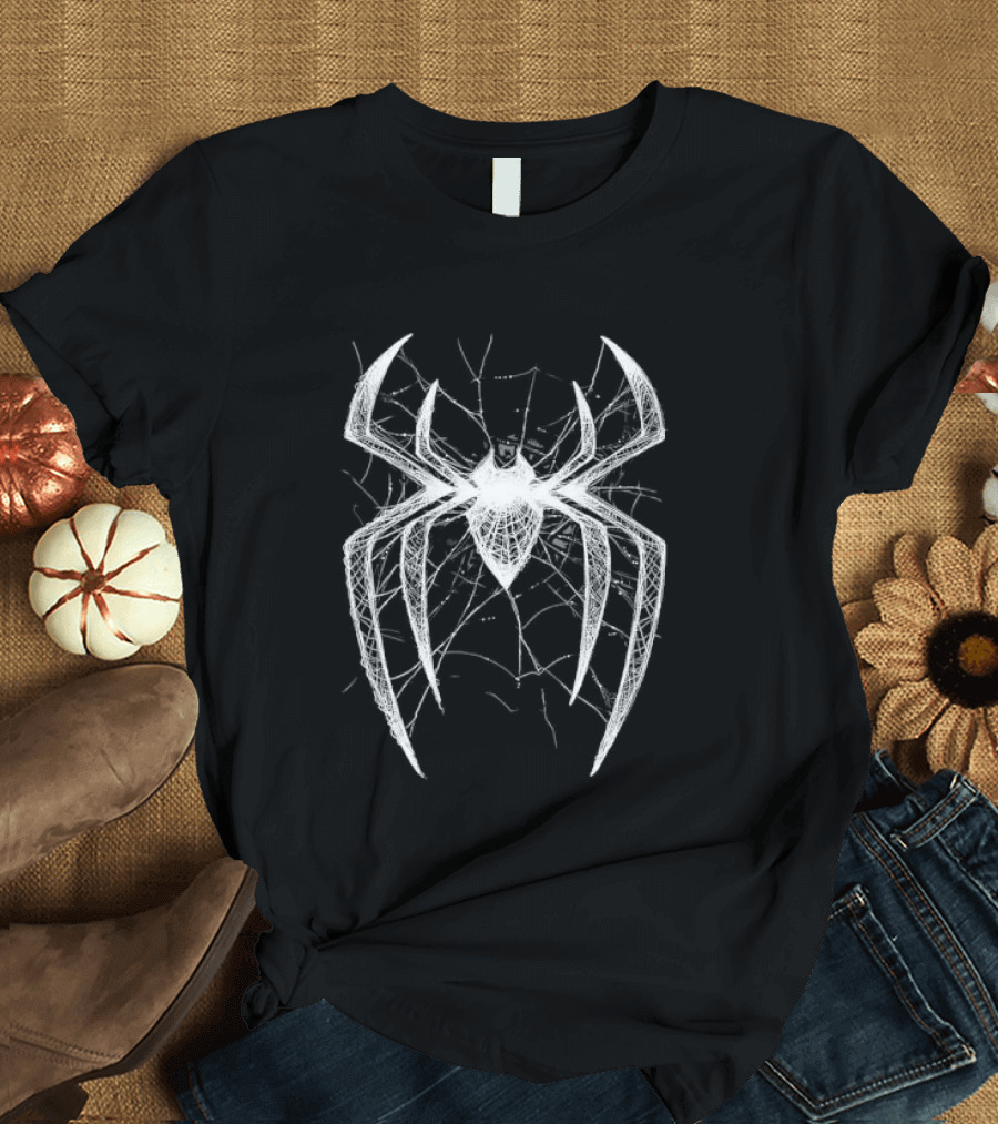 Marvel Spider Man Intricate Webbed Line Sketch Spider T-Shirt