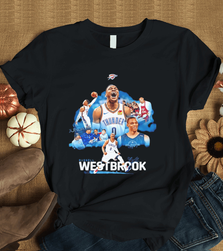 Russell Westbrook Thunder Basketball Oklahoma City Legends T-Shirt