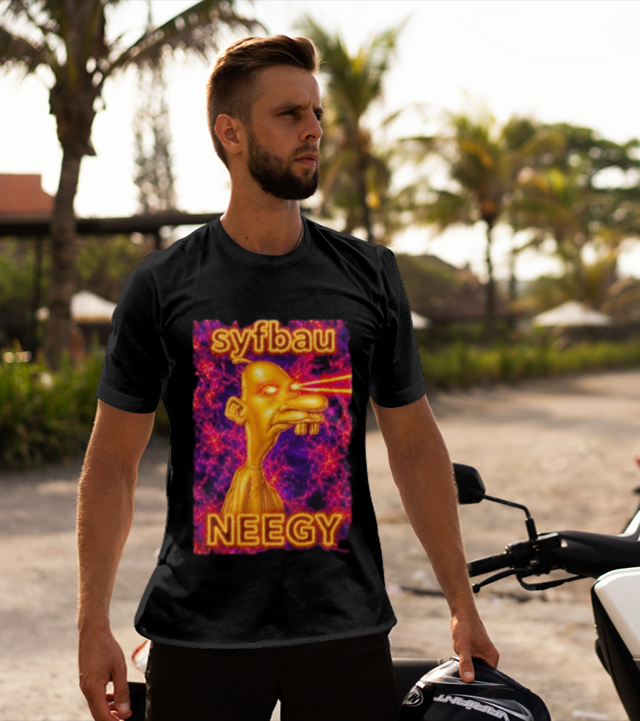 Syfbau Neegy Laser Eyes T-Shirt