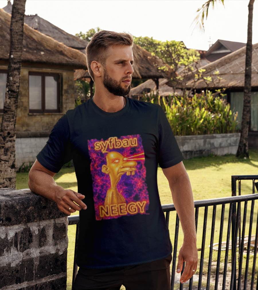 Syfbau Neegy Laser Eyes T-Shirt