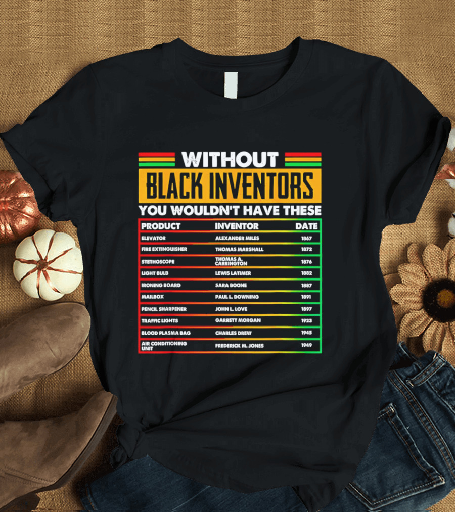 Without Black Inventors You Wouldn't Have Elevators Fire Extinguishers Stethoscopes And More T-Shirt