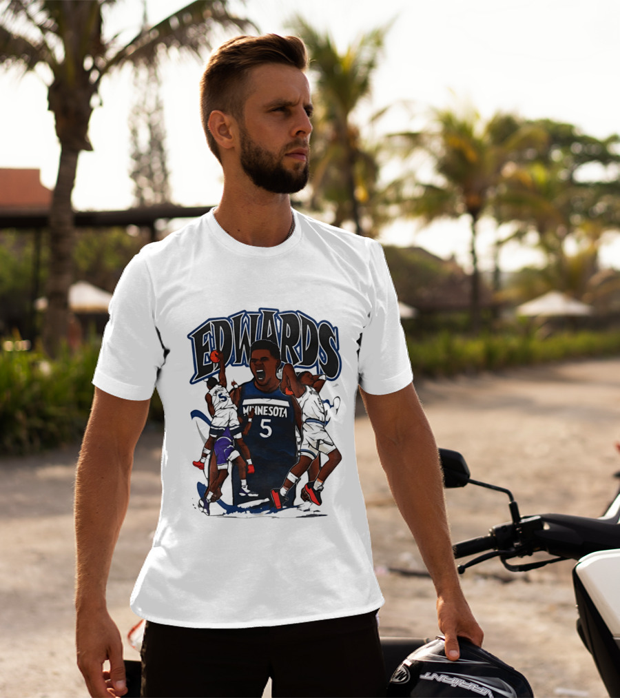 Minnesota Edwards Basketball Cartoon 5 T-Shirt
