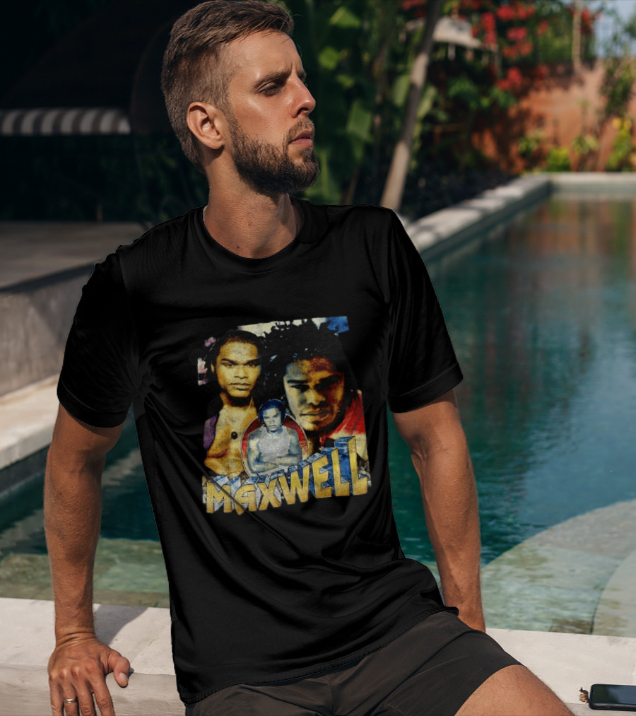 Maxwell 1990s Music Legend Collage T-Shirt