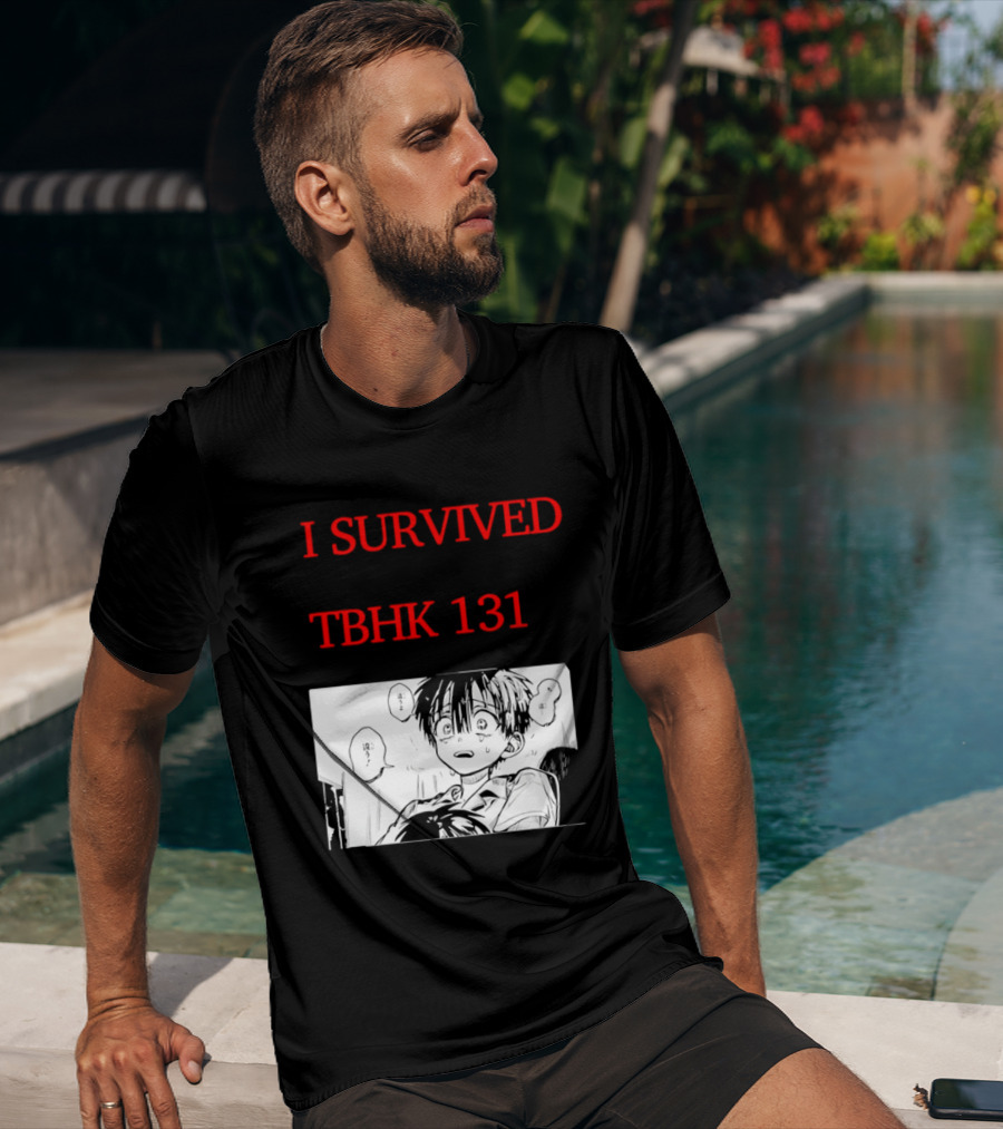 I Survived Tbhk 131 Crying Boy Manga Panel Japanese Comic Scene T-Shirt