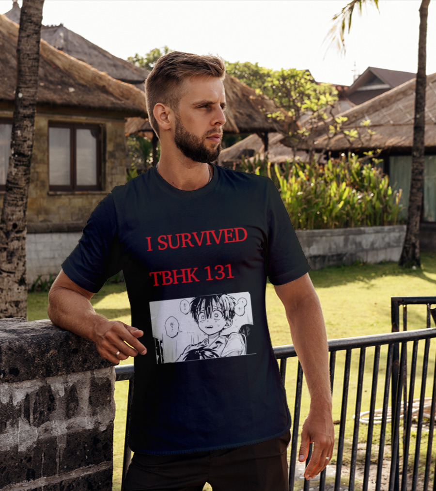 I Survived Tbhk 131 Crying Boy Manga Panel Japanese Comic Scene T-Shirt