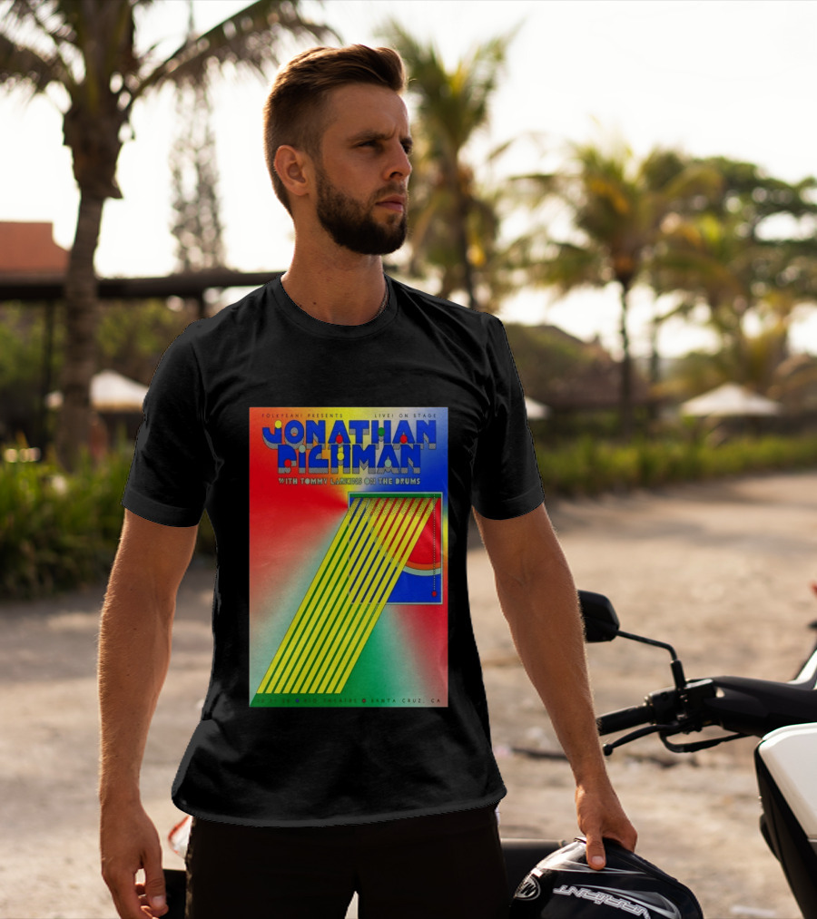 Jonathan Richman Live On Stage With Tommy Larkins Rio Theatre Santa Cruz December 11 2026 T-Shirt