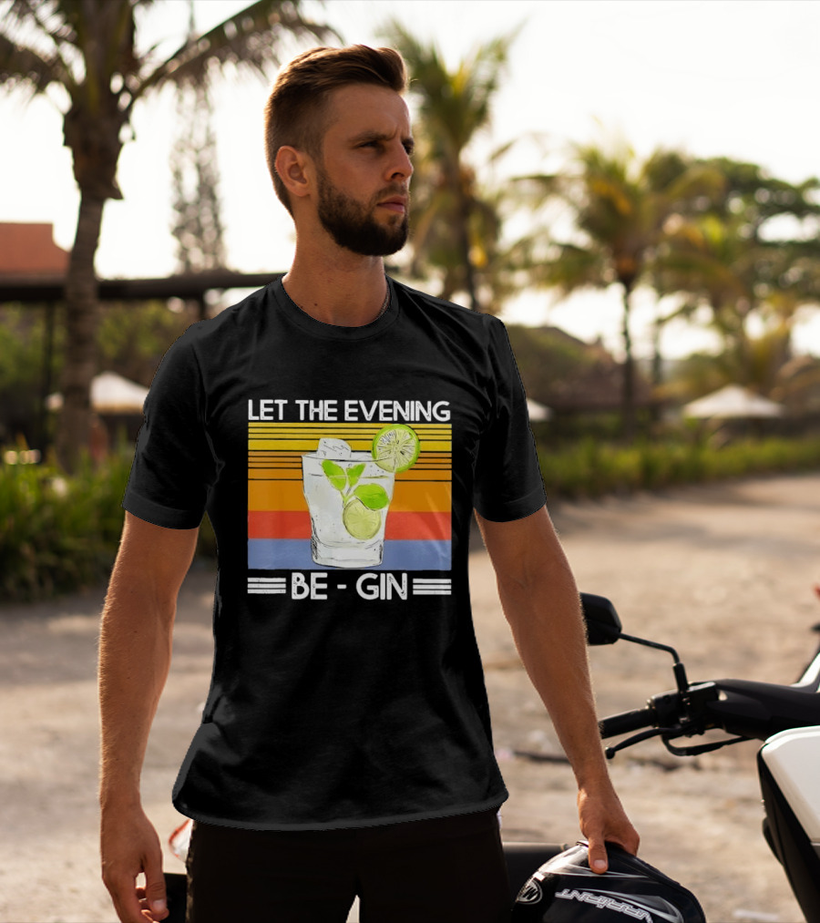 Let The Evening Be Gin Lime Mint Sunset T-Shirt