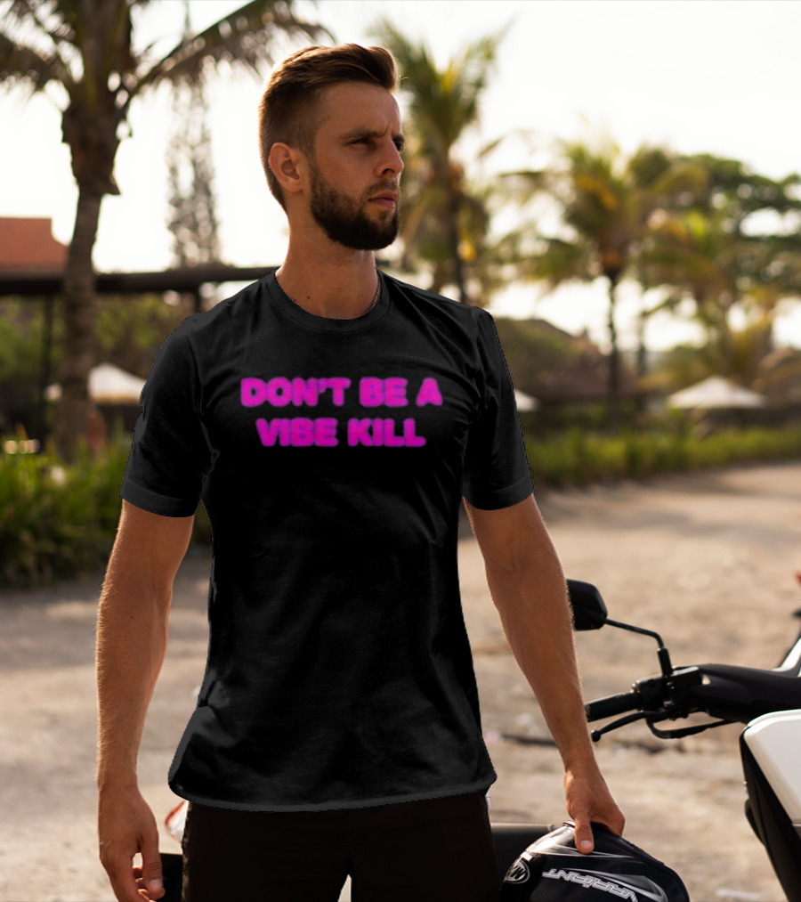 Madonna Don't Be A Vibe Kill Pink T-Shirt