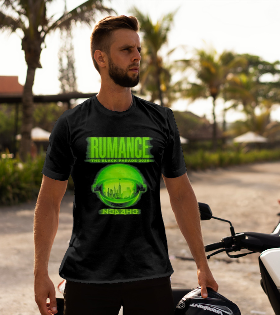 RUMANCE The Black Parade 2026 Neon Cityscape T-Shirt
