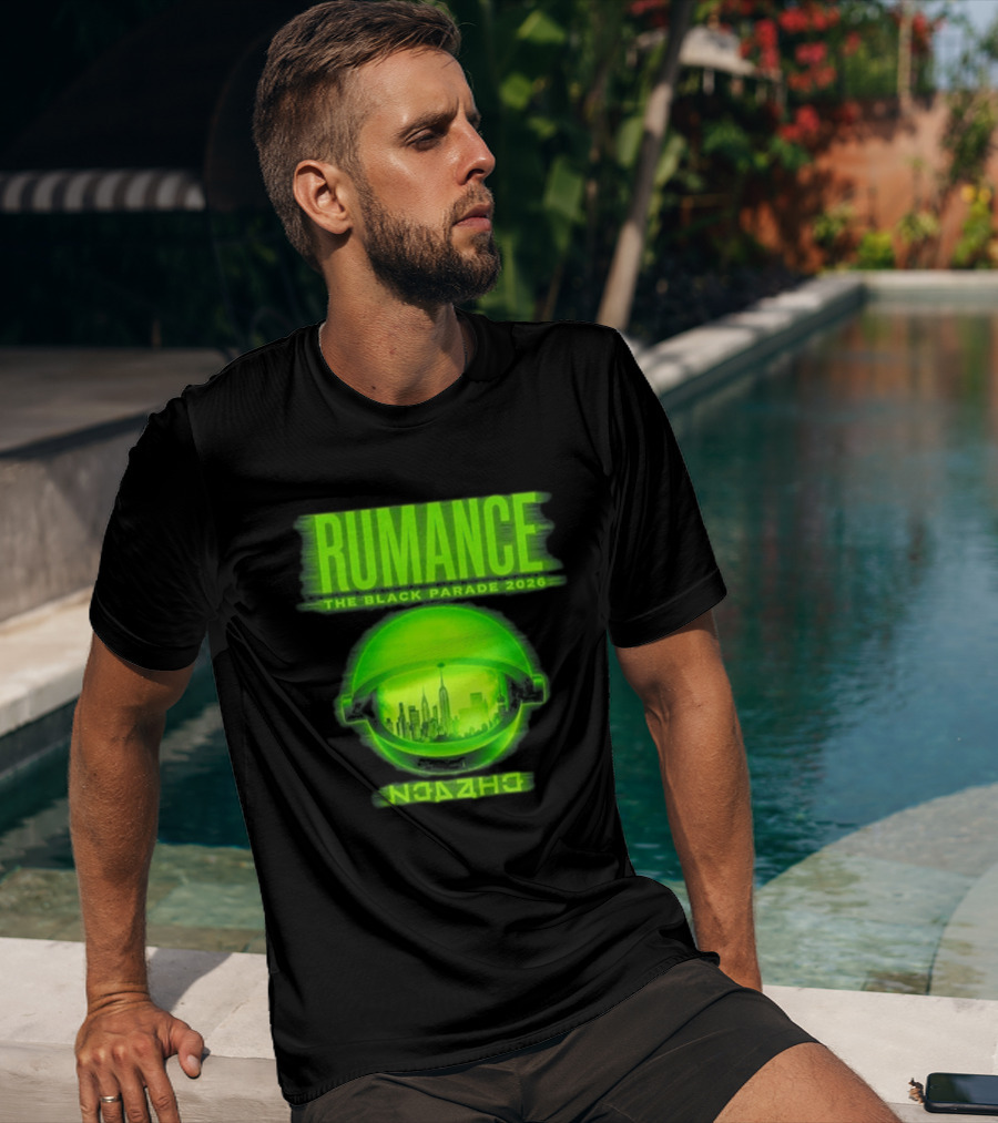 RUMANCE The Black Parade 2026 Neon Cityscape T-Shirt