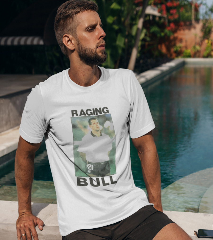 Raging Bull England Football 1989 1990 Player Number 21 T-Shirt