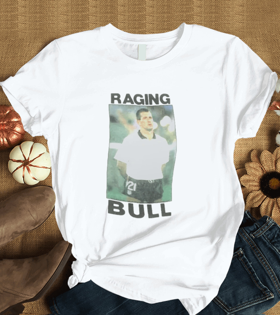Raging Bull England Football 1989 1990 Player Number 21 T-Shirt