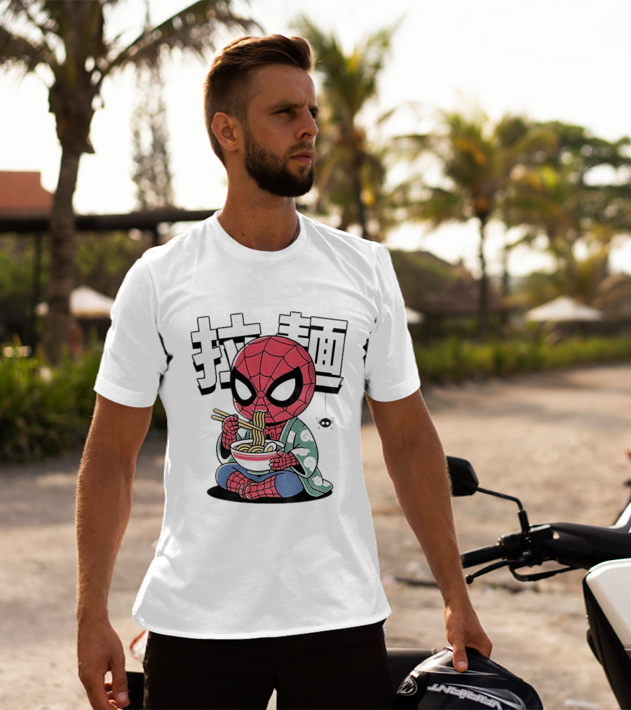 Spider Man Ramen Noodles Kanji Spideramen T-Shirt