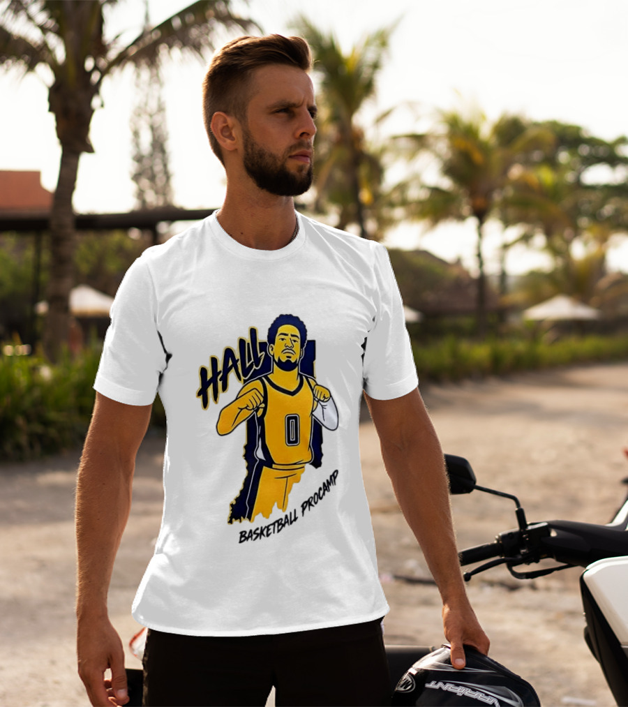 Indiana Pacers Haliburton Hall 0 Basketball Procamp T-Shirt