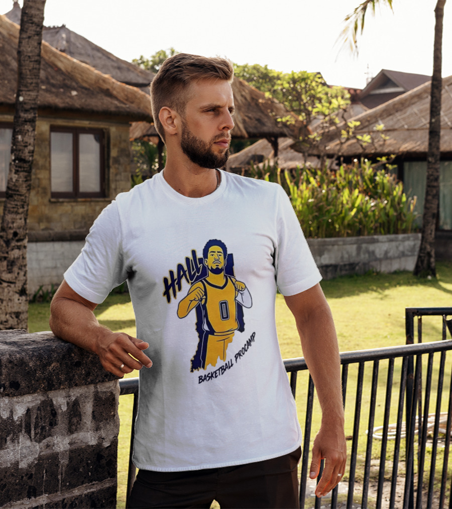 Indiana Pacers Haliburton Hall 0 Basketball Procamp T-Shirt