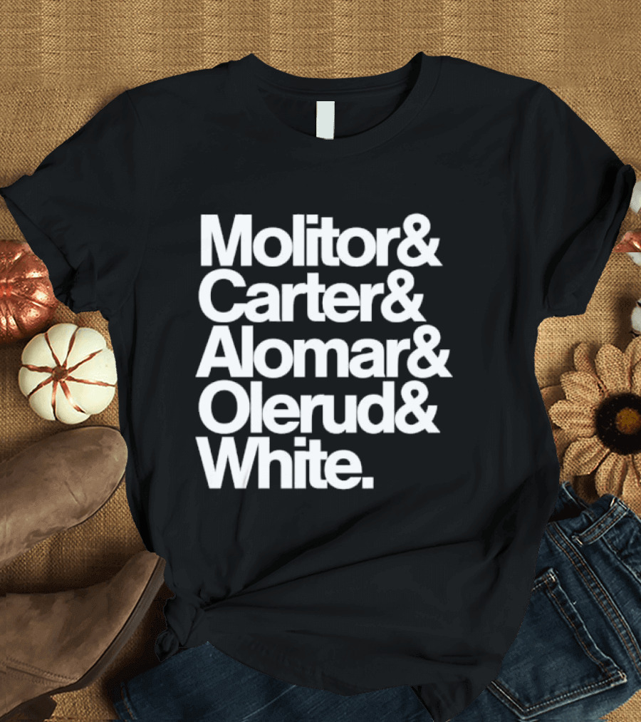 Toronto Blue Jays Molitor Carter Alomar Olerud White Team Legends T-Shirt