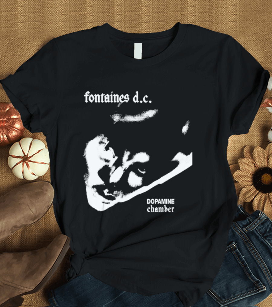 Fontaines D.C. Dopamine Chamber Black And White T-Shirt