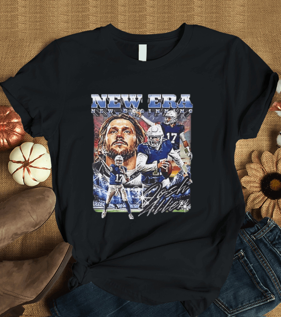Josh Allen New Era New Beginning Buffalo Bills 17 T-Shirt