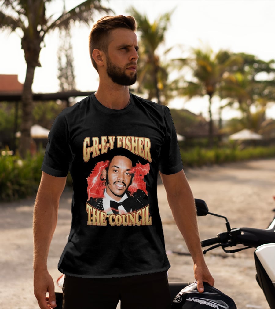 G REY Fisher The Council T-Shirt