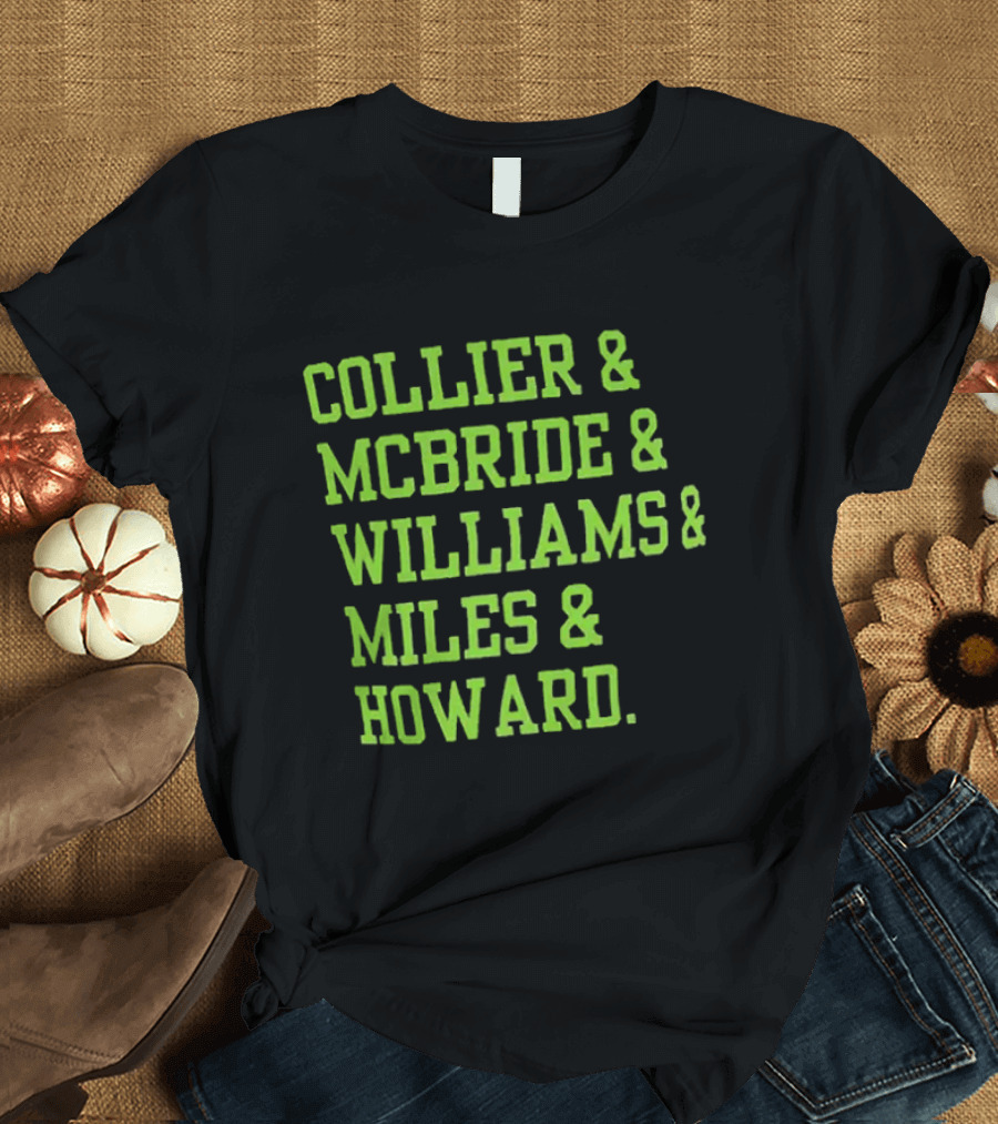 Collier McBride Williams Miles Howard Minnesota Lynx WNBA Players T-Shirt