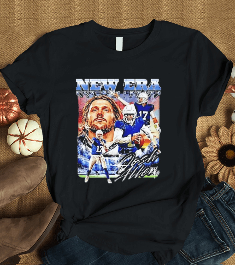 New Era Josh Allen Football Quarterback Action Number 17 Montage T-Shirt