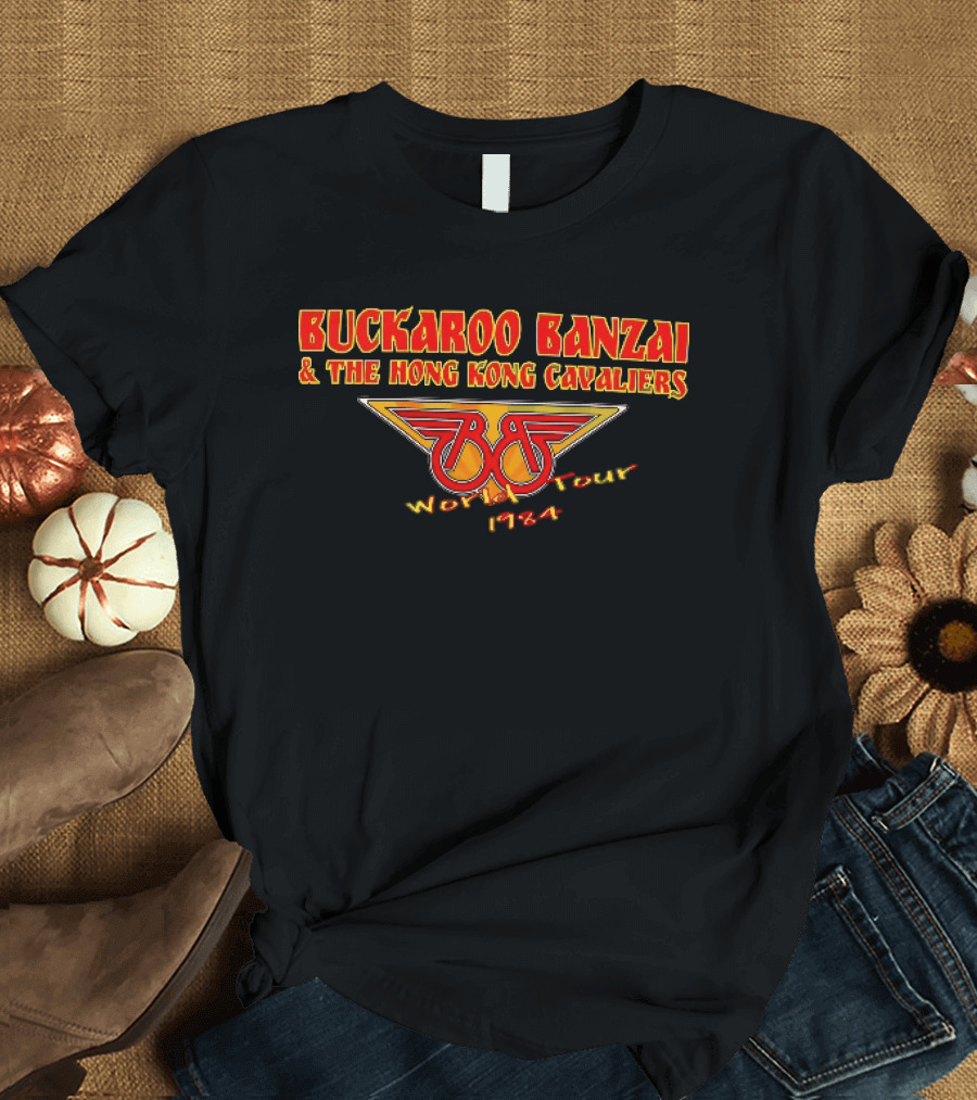 Buckaroo Banzai And The Hong Kong Cavaliers World Tour 1984 Retro BB Wings T-Shirt