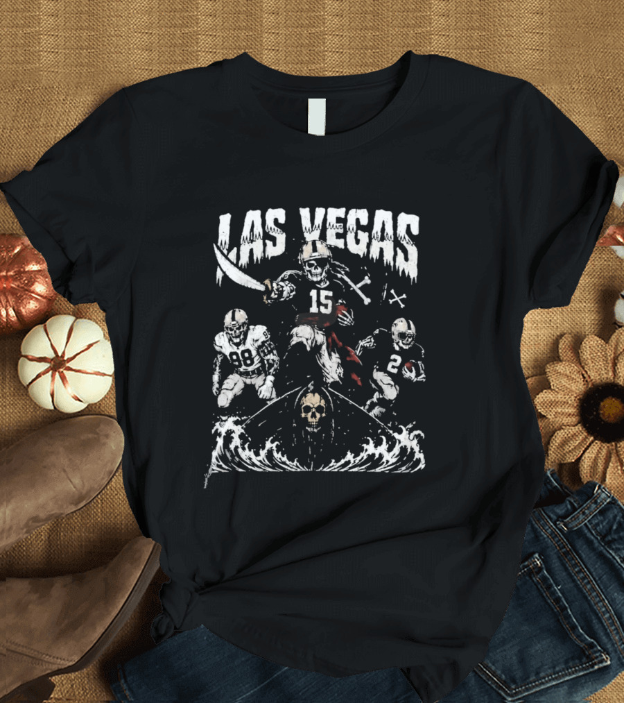 Las Vegas Football Raiders 2026 Skull And Crossbones T-Shirt