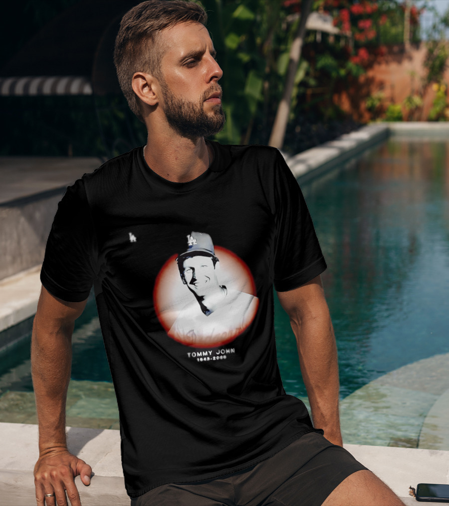 Tommy John 1943 2026 Memorial Baseball LA Dodgers T-Shirt