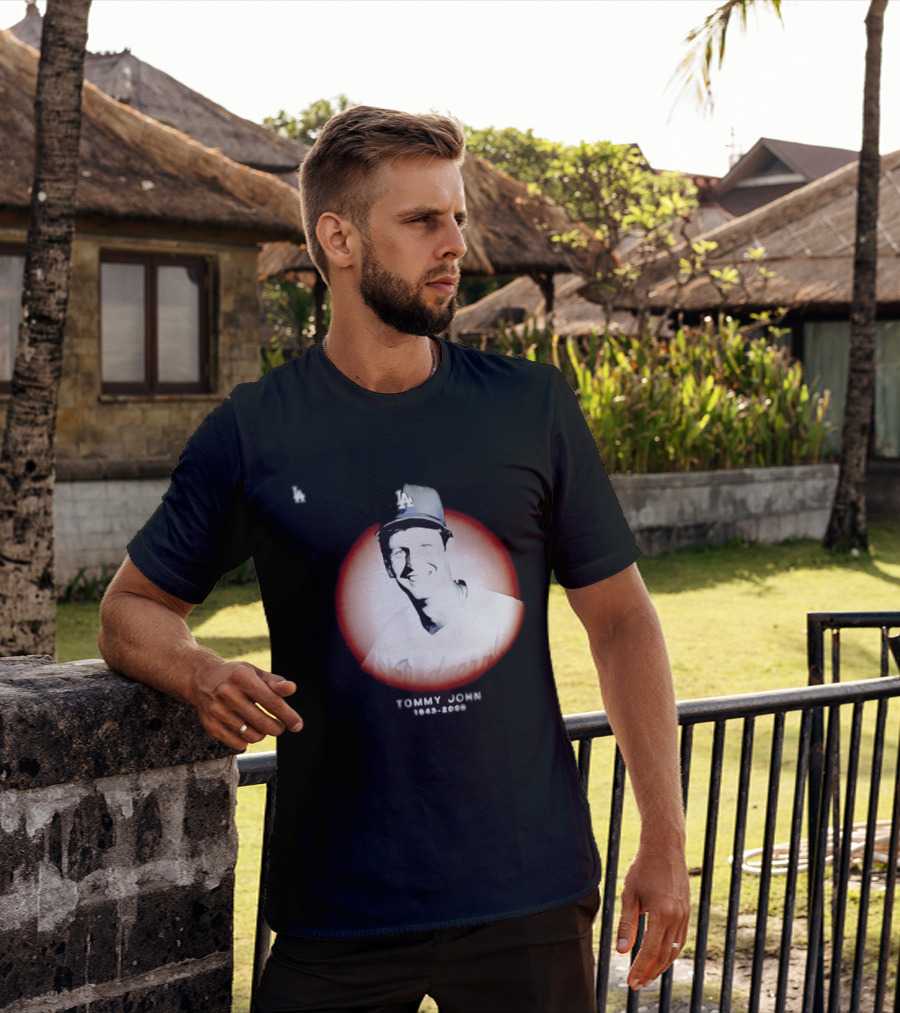 Tommy John 1943 2026 Memorial Baseball LA Dodgers T-Shirt