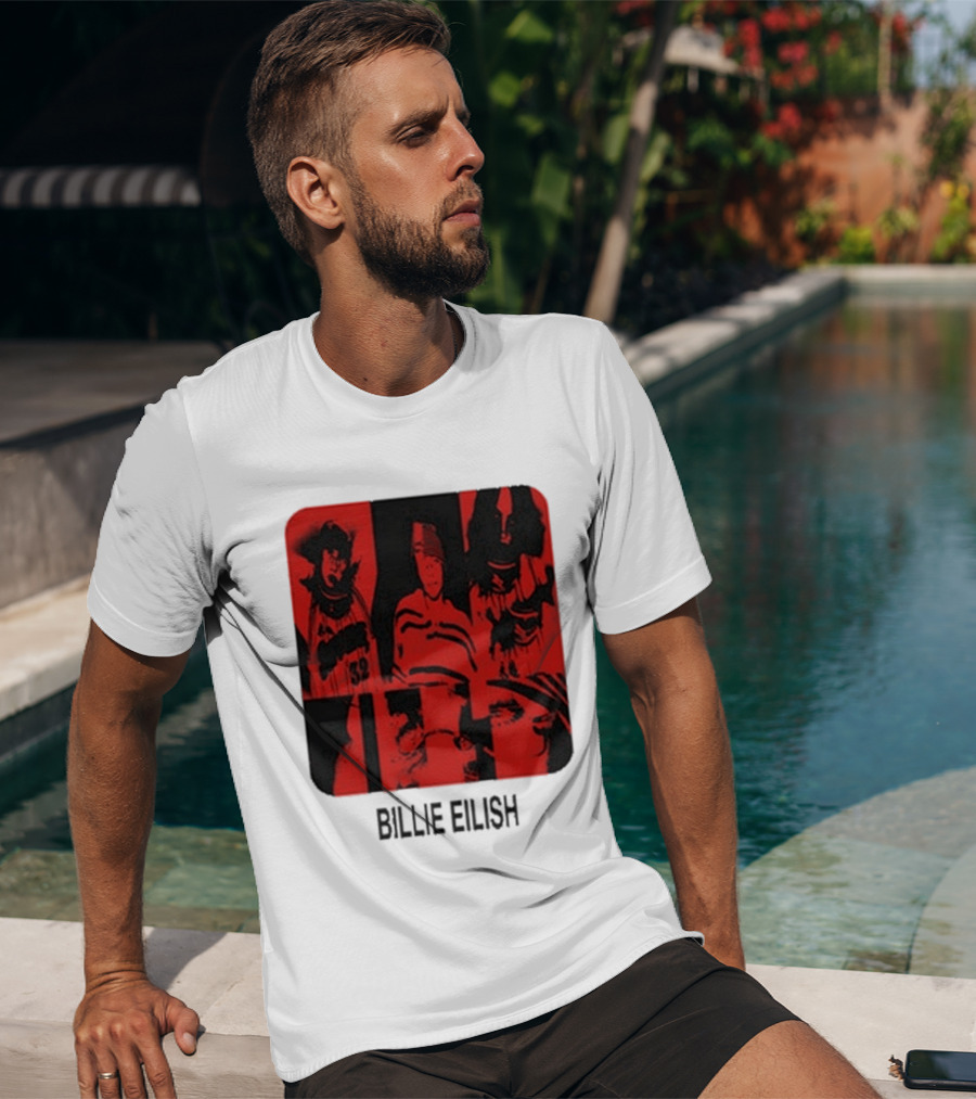 Billie Eilish Thermal Be Collage Photo T-Shirt