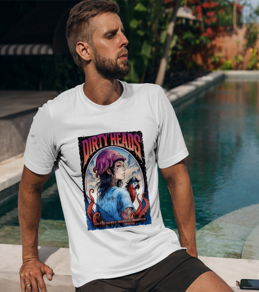 Dirty Heads One Of Those Days Pirate Octopus North Island Credit Union Amphitheatre Chula Vista CA Aug 19 2026 T-Shirt