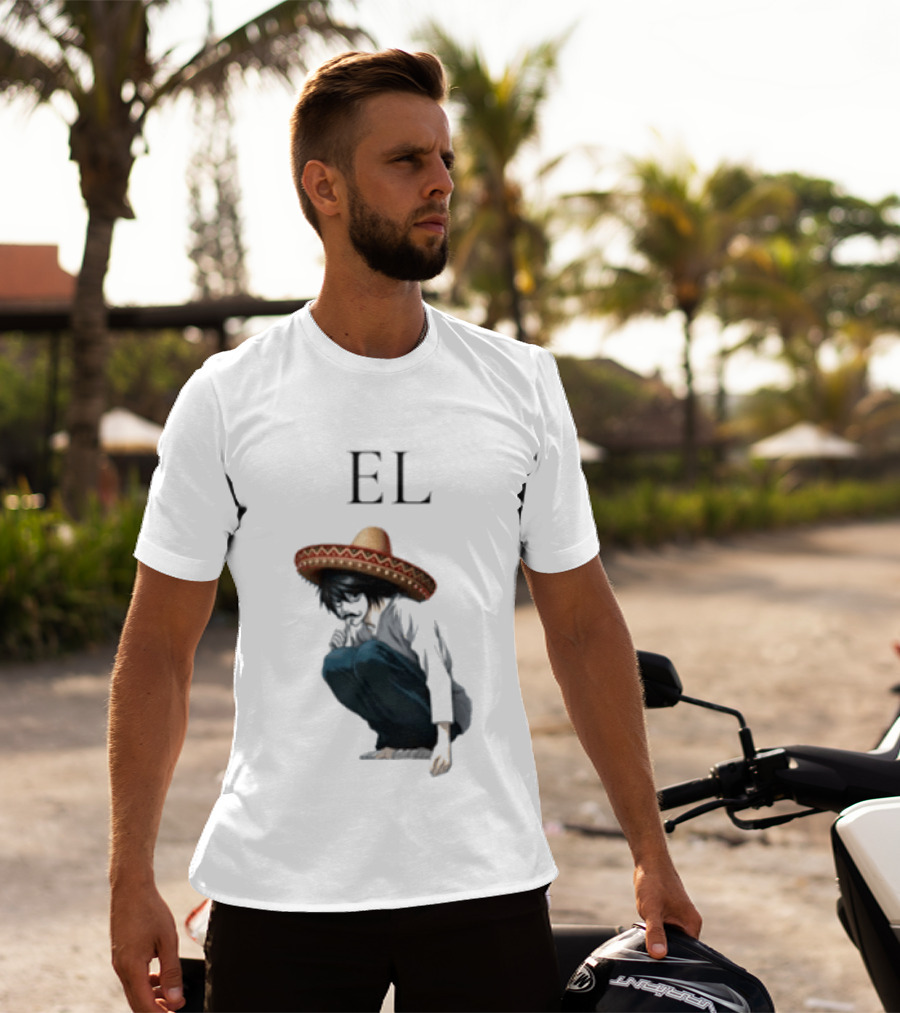 El L Death Note Mariachi Sombrero T-Shirt