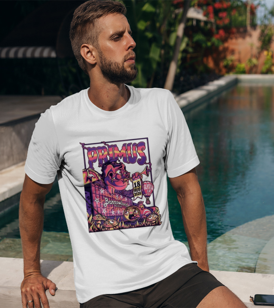 Barrowland Ballroom Primus Concert August 18 2026 Glasgow UK Animated Music Event T-Shirt