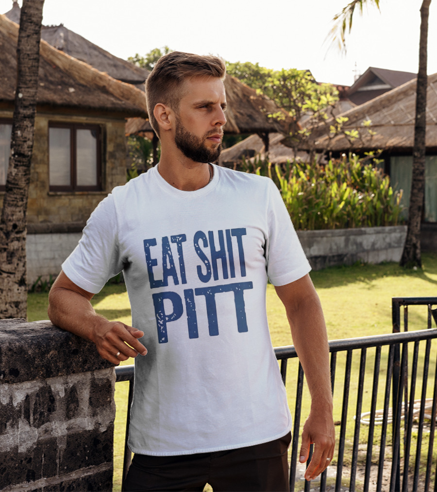 WVU Eat Shit Pitt Football Rivalry Fan T-Shirt