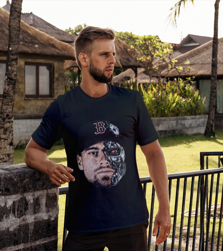 Caleb Durbin Terminator Face Boston Cap Robo Fusion T-Shirt