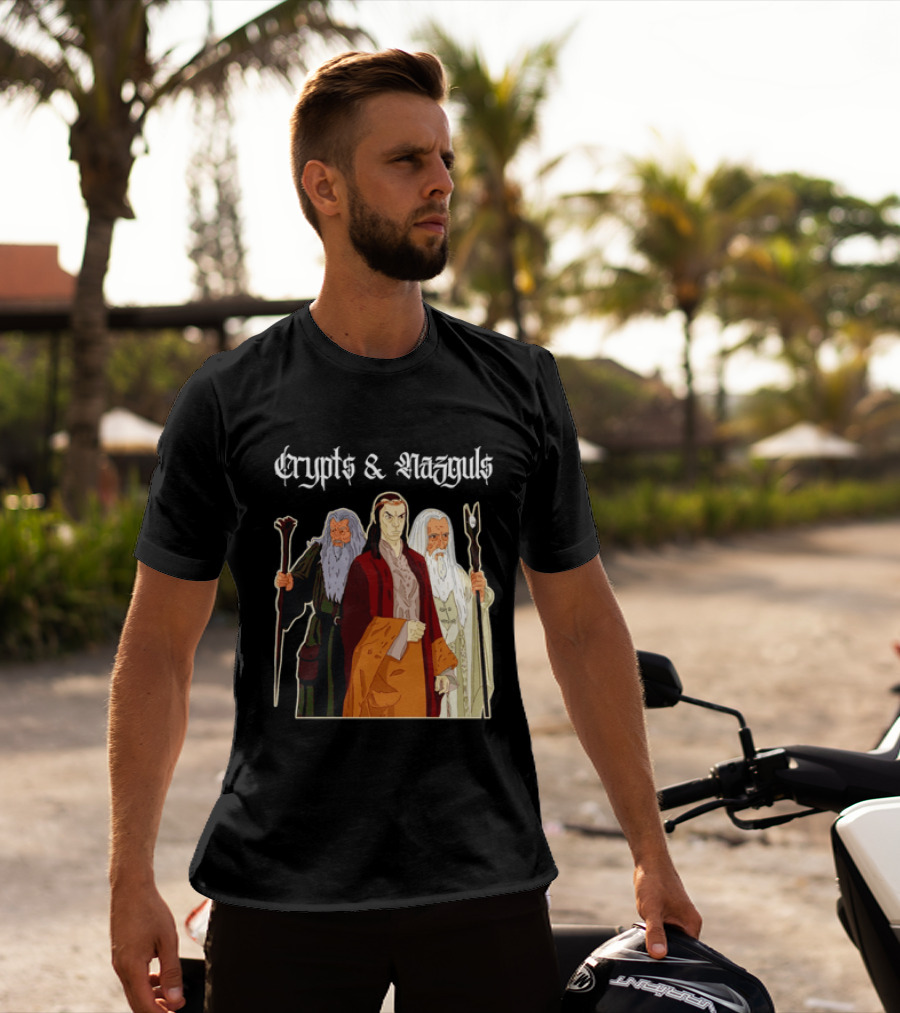 Crypts & Nazguls Dark Wizards Fantasy T-Shirt