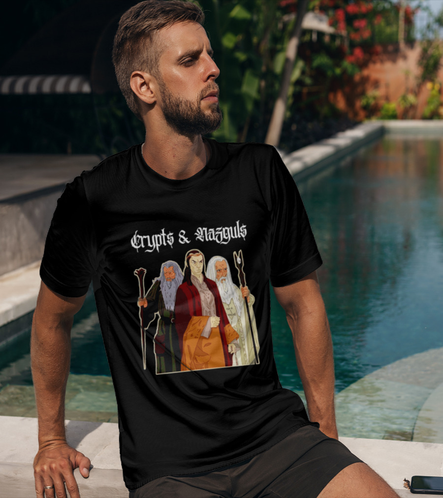 Crypts & Nazguls Dark Wizards Fantasy T-Shirt